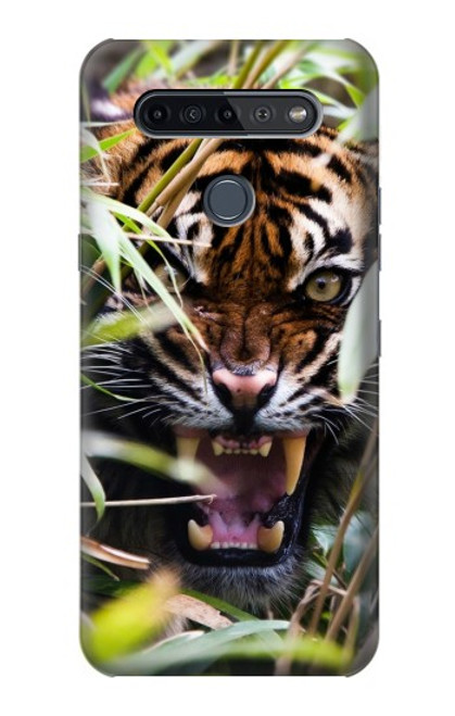 W3838 Barking Bengal Tiger Hard Case and Leather Flip Case For LG K51S