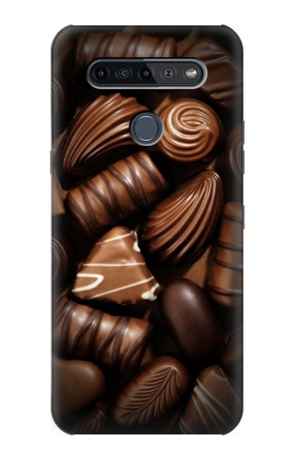 W3840 Dark Chocolate Milk Chocolate Lovers Hard Case and Leather Flip Case For LG K51S