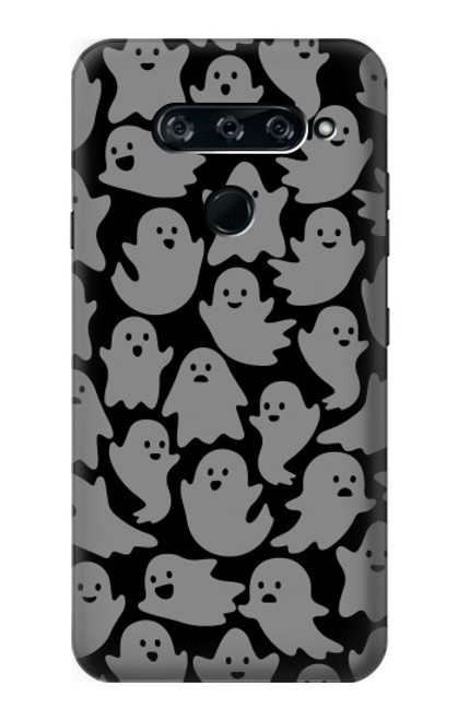 W3835 Cute Ghost Pattern Hard Case and Leather Flip Case For LG V40, LG V40 ThinQ