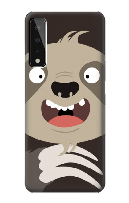 W3855 Sloth Face Cartoon Hard Case and Leather Flip Case For LG Stylo 7 5G