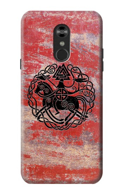 W3831 Viking Norse Ancient Symbol Hard Case and Leather Flip Case For LG Q Stylo 4, LG Q Stylus