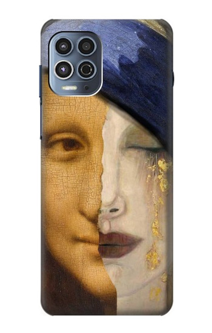 W3853 Mona Lisa Gustav Klimt Vermeer Hard Case and Leather Flip Case For Motorola Moto G100