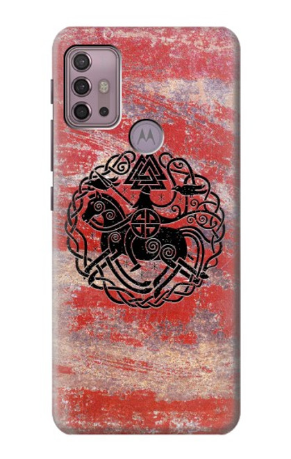 W3831 Viking Norse Ancient Symbol Hard Case and Leather Flip Case For Motorola Moto G30, G20, G10