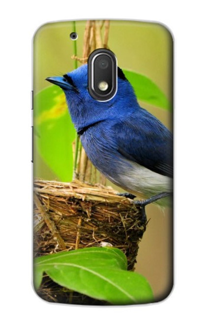 W3839 Bluebird of Happiness Blue Bird Hard Case and Leather Flip Case For Motorola Moto G4 Play