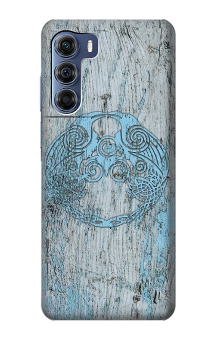 W3829 Huginn And Muninn Twin Ravens Norse Hard Case and Leather Flip Case For Motorola Edge S30