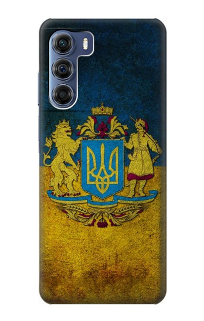 W3858 Ukraine Vintage Flag Hard Case and Leather Flip Case For Motorola Edge S30