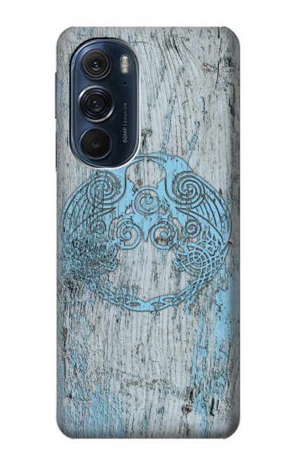 W3829 Huginn And Muninn Twin Ravens Norse Hard Case and Leather Flip Case For Motorola Edge X30