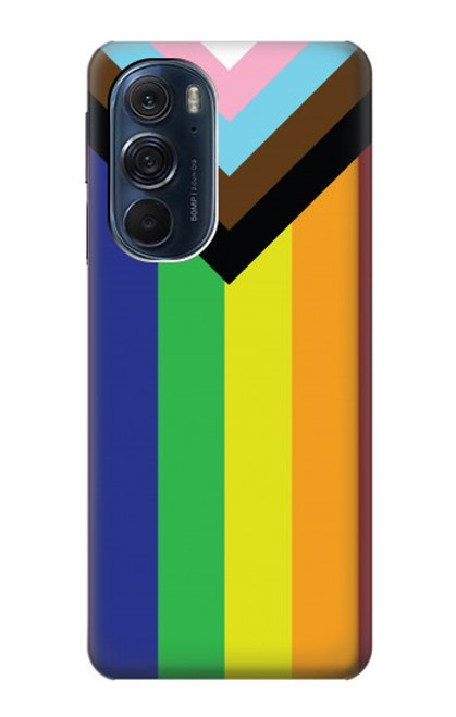 W3846 Pride Flag LGBT Hard Case and Leather Flip Case For Motorola Edge X30