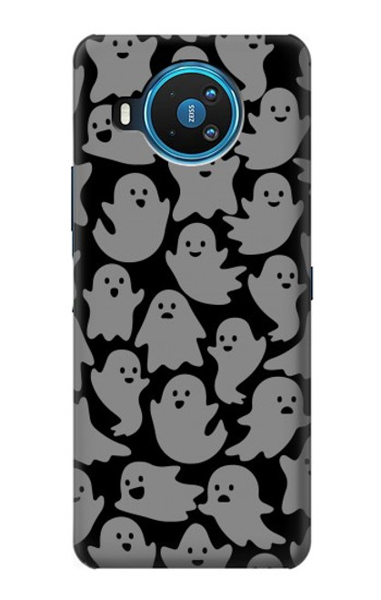 W3835 Cute Ghost Pattern Hard Case and Leather Flip Case For Nokia 8.3 5G
