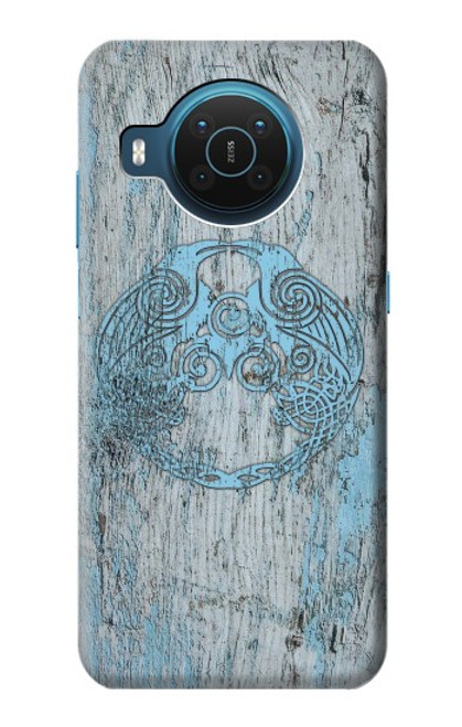 W3829 Huginn And Muninn Twin Ravens Norse Hard Case and Leather Flip Case For Nokia X20
