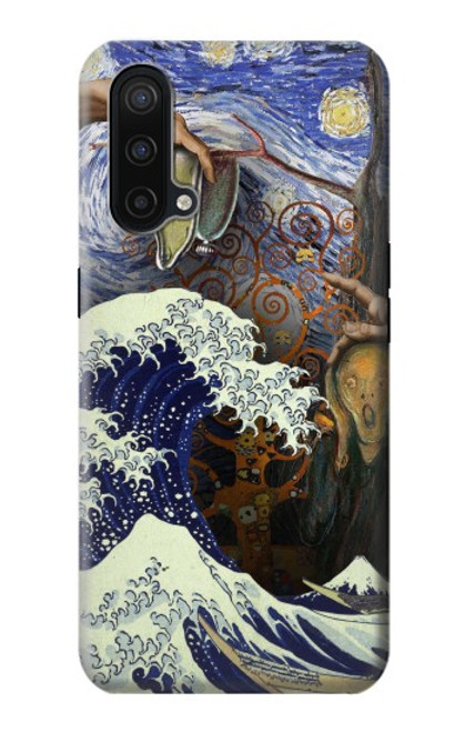 W3851 World of Art Van Gogh Hokusai Da Vinci Hard Case and Leather Flip Case For OnePlus Nord CE 5G