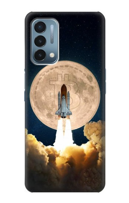 W3859 Bitcoin to the Moon Hard Case and Leather Flip Case For OnePlus Nord N200 5G
