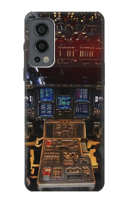 W3836 Airplane Cockpit Hard Case and Leather Flip Case For OnePlus Nord 2 5G