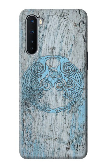 W3829 Huginn And Muninn Twin Ravens Norse Hard Case and Leather Flip Case For OnePlus Nord