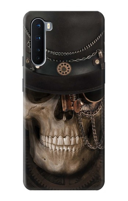 W3852 Steampunk Skull Hard Case and Leather Flip Case For OnePlus Nord