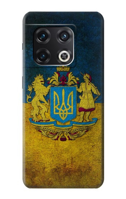 W3858 Ukraine Vintage Flag Hard Case and Leather Flip Case For OnePlus 10 Pro