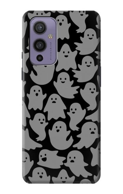 W3835 Cute Ghost Pattern Hard Case and Leather Flip Case For OnePlus 9