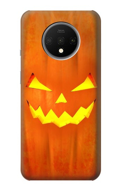 W3828 Pumpkin Halloween Hard Case and Leather Flip Case For OnePlus 7T