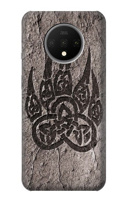 W3832 Viking Norse Bear Paw Berserkers Rock Hard Case and Leather Flip Case For OnePlus 7T