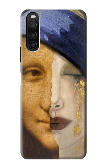 W3853 Mona Lisa Gustav Klimt Vermeer Hard Case and Leather Flip Case For Sony Xperia 10 III