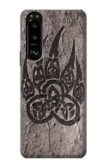 W3832 Viking Norse Bear Paw Berserkers Rock Hard Case and Leather Flip Case For Sony Xperia 5 III