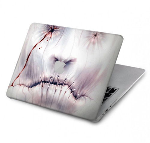 W0884 Horror Face Hard Case Cover For MacBook Pro 14 M1,M2,M3 (2021,2023) - A2442, A2779, A2992, A2918