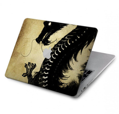 W1482 Black Dragon Painting Hard Case Cover For MacBook Pro 14 M1,M2,M3 (2021,2023) - A2442, A2779, A2992, A2918