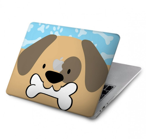 W2669 Cute Dog Paws Bones Cartoon Hard Case Cover For MacBook Pro 14 M1,M2,M3 (2021,2023) - A2442, A2779, A2992, A2918