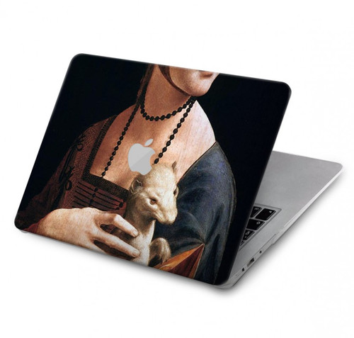 W3471 Lady Ermine Leonardo da Vinci Hard Case Cover For MacBook Pro 14 M1,M2,M3 (2021,2023) - A2442, A2779, A2992, A2918