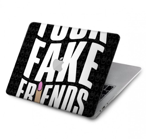 W3598 Middle Finger Fuck Fake Friend Hard Case Cover For MacBook Pro 14 M1,M2,M3 (2021,2023) - A2442, A2779, A2992, A2918