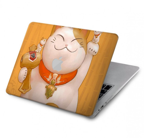 W1217 Maneki Neko Lucky Cat Hard Case Cover For MacBook Pro 16 M1,M2 (2021,2023) - A2485, A2780