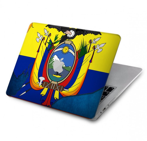 W3020 Ecuador Flag Hard Case Cover For MacBook Pro 16 M1,M2 (2021,2023) - A2485, A2780