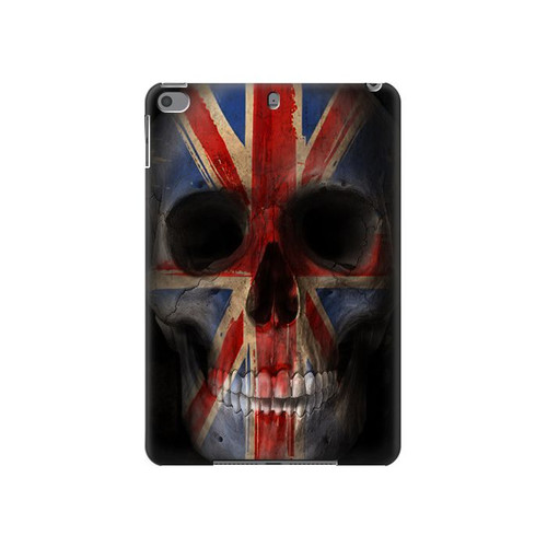 W3848 United Kingdom Flag Skull Tablet Hard Case For iPad mini 4, iPad mini 5, iPad mini 5 (2019)