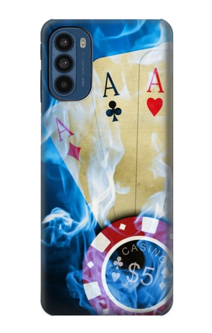 W0348 Casino Hard Case and Leather Flip Case For Motorola Moto G41