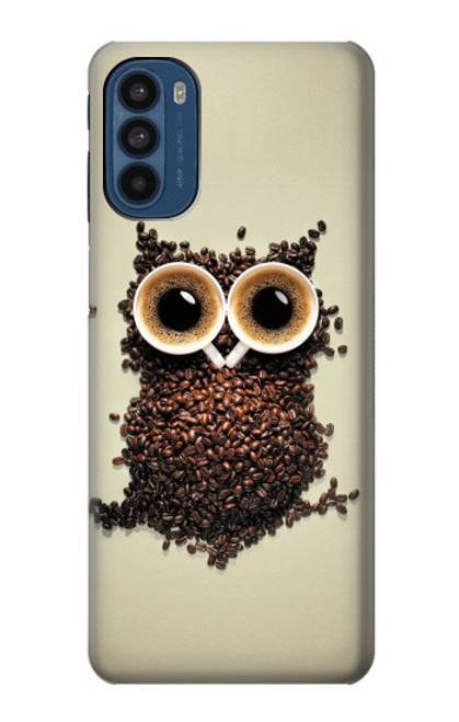 W0360 Coffee Owl Hard Case and Leather Flip Case For Motorola Moto G41