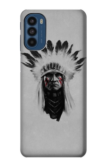 W0451 Indian Chief Hard Case and Leather Flip Case For Motorola Moto G41