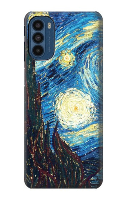 W0582 Van Gogh Starry Nights Hard Case and Leather Flip Case For Motorola Moto G41