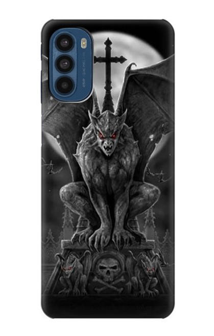 W0850 Gargoyle Devil Demon Hard Case and Leather Flip Case For Motorola Moto G41