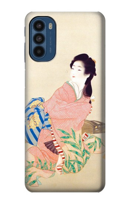 W0889 Japan Art Kimono Hard Case and Leather Flip Case For Motorola Moto G41