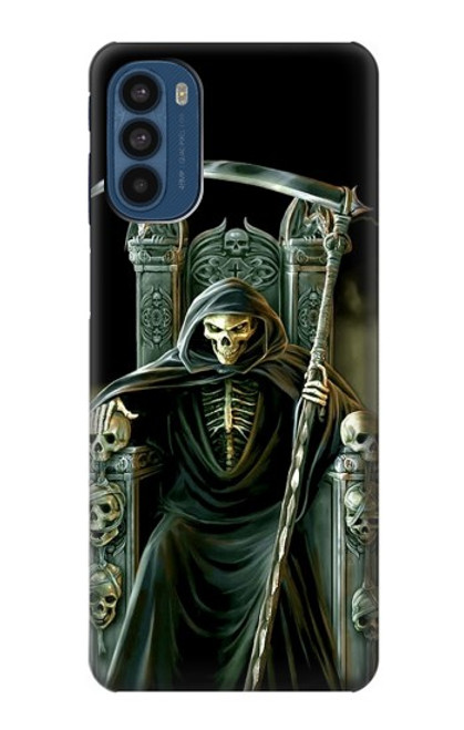 W1024 Grim Reaper Skeleton King Hard Case and Leather Flip Case For Motorola Moto G41