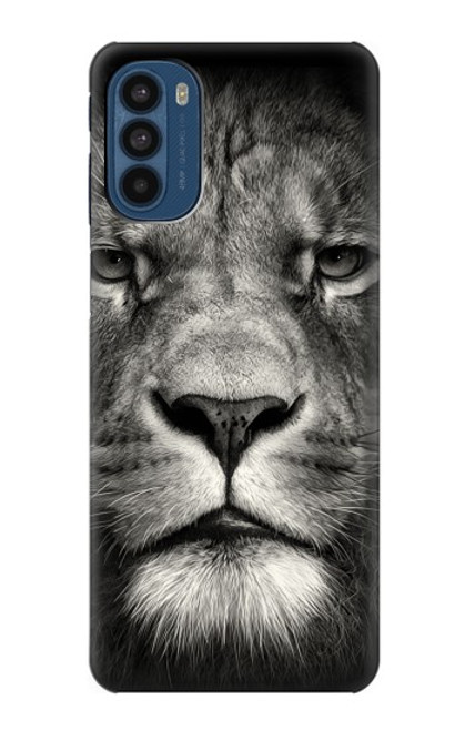 W1352 Lion Face Hard Case and Leather Flip Case For Motorola Moto G41