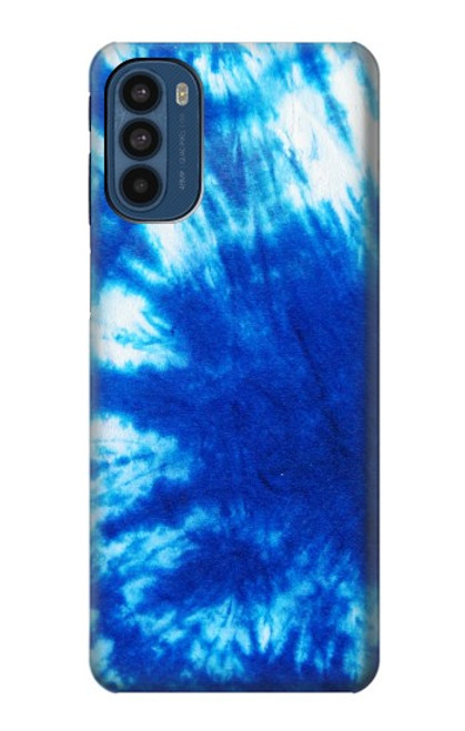 W1869 Tie Dye Blue Hard Case and Leather Flip Case For Motorola Moto G41