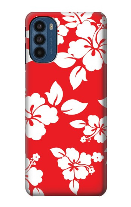 W1949 Hawaiian Hibiscus Pattern Hard Case and Leather Flip Case For Motorola Moto G41