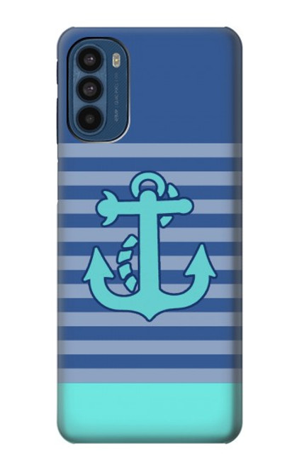 W2081 Nautical Anchor Hard Case and Leather Flip Case For Motorola Moto G41