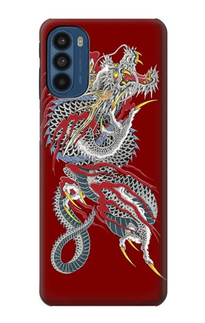 W2104 Yakuza Dragon Tattoo Hard Case and Leather Flip Case For Motorola Moto G41