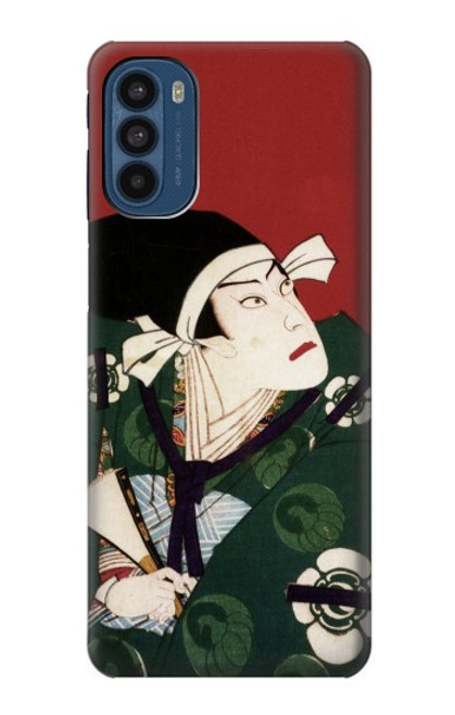 W2498 Japan Art Toyohara Kunichika Hard Case and Leather Flip Case For Motorola Moto G41