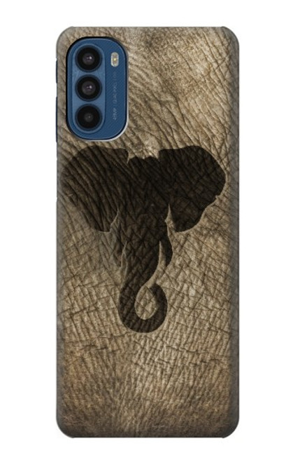 W2516 Elephant Skin Graphic Printed Hard Case and Leather Flip Case For Motorola Moto G41