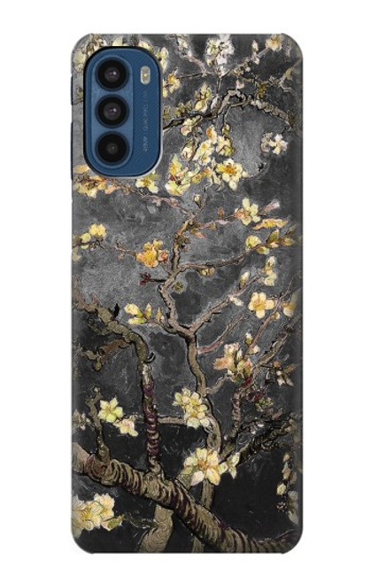 W2664 Black Blossoming Almond Tree Van Gogh Hard Case and Leather Flip Case For Motorola Moto G41