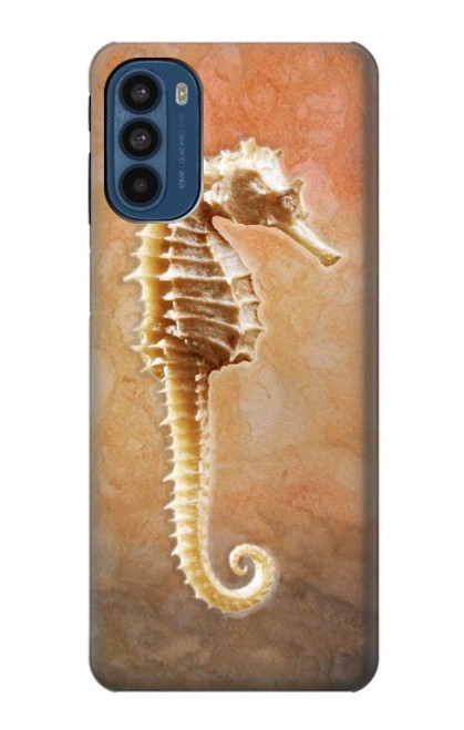 W2674 Seahorse Skeleton Fossil Hard Case and Leather Flip Case For Motorola Moto G41