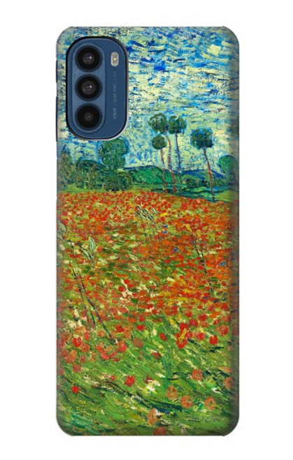 W2681 Field Of Poppies Vincent Van Gogh Hard Case and Leather Flip Case For Motorola Moto G41